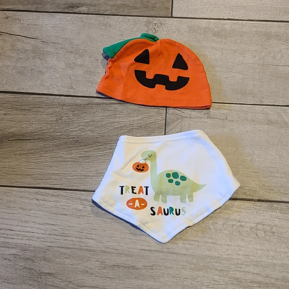 🦔Dinosaur baby Halloween Bib Hat  🌻